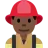 Man Firefighter: Dark Skin Tone