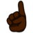 Index Pointing Up: Dark Skin Tone
