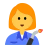 Woman Factory Worker Emoji 👩‍🏭 image - Tossface style