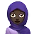 Woman With Headscarf: Dark Skin Tone