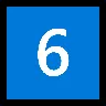 Keycap: 6 Emoji 6️⃣ image - Microsoft Windows 10 Segoe UI Emoji style