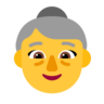 Vieille femme Emoji 👵 image - Microsoft Classic 2D style