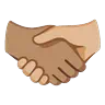 Handshake: Medium Skin Tone, Medium-Light Skin Tone Emoji 🫱🏽‍🫲🏼 image - Google Noto Color Animated style