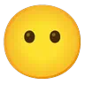 Visage sans bouche Emoji 😶 image - Google Noto Color Animated style