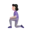 Woman Kneeling: Light Skin Tone