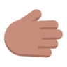 Rightwards Hand: Medium Skin Tone Emoji 🫱🏽 image - Microsoft Classic 2D style