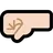 Left-Facing Fist: Light Skin Tone