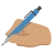 Writing Hand: Medium Skin Tone