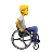 Person In Manual Wheelchair Facing Right
