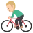 Person Biking: Medium-Light Skin Tone