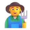 Man Farmer Emoji 👨‍🌾 image - Microsoft 3D Fluent style