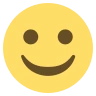 Visage blanc souriant Emoji ☺ image - EmojiTwo style
