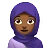 Woman With Headscarf: Medium-Dark Skin Tone