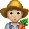Farmer: Medium-Light Skin Tone Emoji 🧑🏼‍🌾 image - Apple style