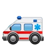 Ambulance Emoji 🚑 image - Huawei Harmony OS style