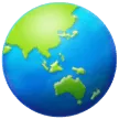 Globe Showing Asia-Australia