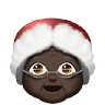 Mrs. Claus: Dark Skin Tone Emoji 🤶🏿 image - Apple style