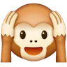 Singe de la sagesse n’entendant rien de mal Emoji 🙉 image - Samsung style
