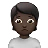 Person Frowning: Dark Skin Tone