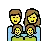 Family: Man, Woman, Girl, Girl