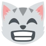 Rosto sorridente de gato com olhos sorridentes Emoji 😸 image - EmojiTwo style