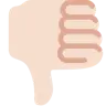 Thumbs Down: Light Skin Tone Emoji 👎🏻 image - Twitter / X (Twemoji) style