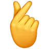 Hand With Index Finger And Thumb Crossed Emoji 🫰 image - Samsung style
