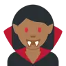 Woman Vampire: Medium-Dark Skin Tone Emoji 🧛🏾‍♀️ image - Twitter / X (Twemoji) style