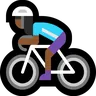 Woman Biking: Medium-Dark Skin Tone Emoji 🚴🏾‍♀️ image - Microsoft Windows 10 Segoe UI Emoji style