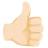 Thumbs Up: Light Skin Tone