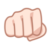 Oncoming Fist: Light Skin Tone Emoji 👊🏻 image - Emojidex style
