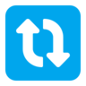Emoji Frecce circolari in senso orario verso il basso e verso l'alto 🔃 image - Microsoft Classic 2D style