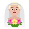 Man With Veil: Medium-Light Skin Tone Emoji 👰🏼‍♂️ image - Microsoft Classic 2D style