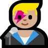 Man Singer: Medium-Light Skin Tone Emoji 👨🏼‍🎤 image - Microsoft Windows 10 Segoe UI Emoji style