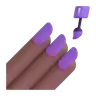 Nail Polish: Medium-Dark Skin Tone Emoji 💅🏾 image - Microsoft 3D Fluent style