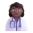 Woman Health Worker: Medium-Dark Skin Tone
