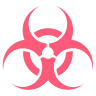 Signe de danger biologique Emoji ☣ image - EmojiTwo style