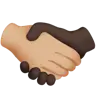 Handshake: Medium-Light Skin Tone, Dark Skin Tone Emoji 🫱🏼‍🫲🏿 image - Apple style