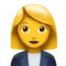 Woman Office Worker Emoji 👩‍💼 image - Apple style