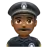 Man Police Officer: Medium-Dark Skin Tone