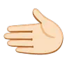 Leftwards Hand: Light Skin Tone Emoji 🫲🏻 image - Google Noto Color Animated style