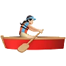 Woman Rowing Boat: Light Skin Tone Emoji 🚣🏻‍♀️ image - Apple style