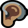 Ear With Hearing Aid: Medium Skin Tone Emoji 🦻🏽 image - Microsoft Windows 10 Segoe UI Emoji style
