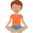 Person In Lotus Position: Medium Skin Tone
