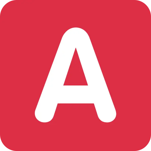 负平方拉丁大写字母A.