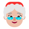 Mrs. Claus: Medium-Light Skin Tone Emoji 🤶🏼 image - Microsoft Classic 2D style