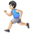 Man Running: Light Skin Tone