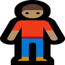 Man Standing: Medium Skin Tone Emoji 🧍🏽‍♂️ image - Microsoft Windows 10 Segoe UI Emoji style