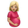 Pregnant Woman: Medium-Light Skin Tone Emoji 🤰🏼 image - Huawei Harmony OS style