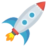Emoji Rakéta 🚀 image - EmojiTwo style